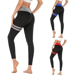 Yoga Outfits Pants For Women Ladies'Gauze Splicing Stitching Exercise Fitness And Running Mallas Deporte Mujer#35