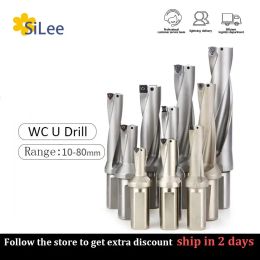 WC Series Drill Bites Insert Drill 11mm-49mm Depth 2D 3D 4D 5D Indexable U Drill CNC for WCKT03 04 05 06 Insert Machinery Lathes