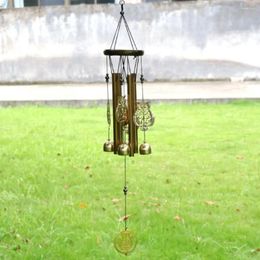 Decorative Figurines DIY Wind Chimes Outdoor Hummingbird Copper Bells Hanging Ornament Creative Home Garden Yard Decoration