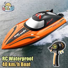 RC High-Speed Boat 40Km/h 2.4G Waterproof Remote Control Boats Ship Speedboats Remote Control Outdoor Toys for Kids Adult Gifts