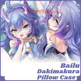 Pillow Bailu Dakimakura Honkai Star Rail Game Sexy Hugging Full Body Case Pillowcase Cover Home Bedding Decor Otaku Gift