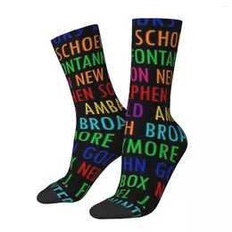 Men's Socks Broadway Theatres Harajuku Sweat Absorbing Stockings All Season Long Accessories For Unisex Gifts