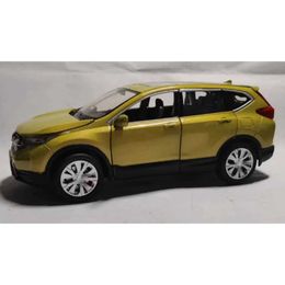 Diecast Model Cars JKM1 32 CRV SUV Alloy Car Model Die Casting and Toy Car Metal Car Pull Back High Simulation Sound and Light Collection for Children T240524