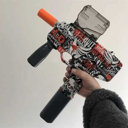 Gun Toys Electric MP9 gel ball splash ball gun Automatic Christmas toys and gifts Outdoor activities Shooting game toys T240524
