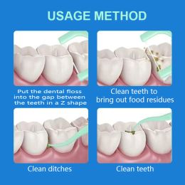 100PCS MINT DENTAL FLOSS FRESH MOUTH Cleaning Tools Floss Set Clean Between Teeth Toothpicks Boxed Dental Floss Picks