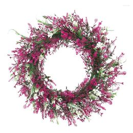 Decorative Flowers Artificial Phoenix Tail Leaf Wreath Door Garland For Front Wedding Wall Home Decor