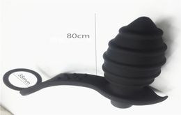 Male Waterproof Silicone Prostate Massage Cock Ring Anal Vibrator Butt Plug Adult Erotic Anal Sex Toys for Men S10251035183
