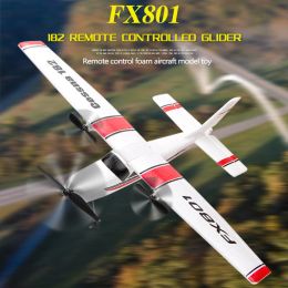 Fx801 Remote Control Aircraft Cessna 182 Fixed-Wing Remote Control Foam Aircraft Model RC Aeroplane Toys Glider Practise RTF