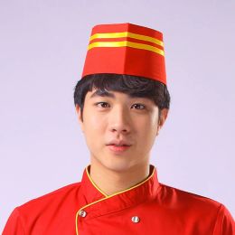 10 Pcs Chef Hat Restaurant Kitchen Cook Hats Hotel Cafes Waiter Cap Cooking Caps Waiter Boat Hat Catering Services Accessories