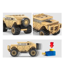 MOC Brave Warrior Off-Road Vehicle Truck War Military City Car Building Blocks Classic Model Bricks Kits Sets Ideas