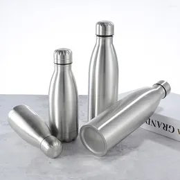 Water Bottles Kids Large Capacity Monolayer Drinking Sports Bottle Stainless Steel Leak-proof Kettle Cola Drink Cup