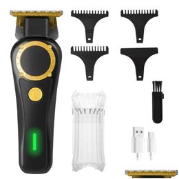 Hair Trimmer Rechargeable Cordless For Men Grooming Professional Electric Clipper Beard Haircutting Hine Barber Shaver 240116 Drop Del Ot2Lc