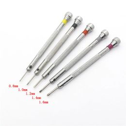 Small 0.8-1.6mm Steel Screwdriver For Watch Glasses Repairing Portable Hand Tools Band Removal With Mini Link Pins Watchmaker