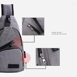 Backpack Ly Fashion Men Shoulder Bag USB Charge Anti Theft Security Waterproof Travel Man Crossbody Messenger Casual CLA88