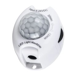 3A Smart Body Sensor Controller PIR LED Strip Light DC5-24 Smart Home Timer Bedroom Bedside Cabinet Automatic Movement Detection