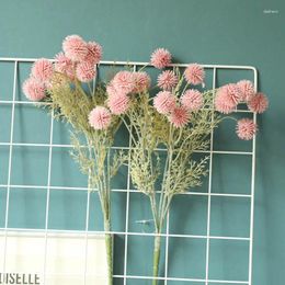 Decorative Flowers Bayberry-like Flower Ball Branch Simulation Fake Plants Garden Living Room Decoration Floor Display Plastic Artificial