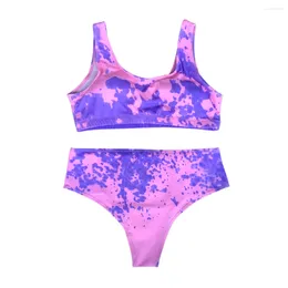 Women's Swimwear 2024 Women Bikini Water Temperature Sense Color Changing Split Two-piece Swimsuit Female