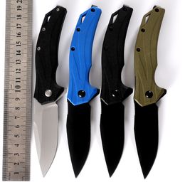 Cool Outdoor White/Black Blade Knife 1645 Tactical Survival Knife G10 Camping Folding Knife 8Cr13Mov Portable Pocket Defense Knives Tools 548
