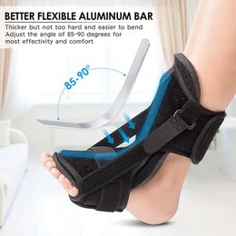 Adjustable Foot Drop Corrector Set, Plantar Fasciitis, Night Splint, Double Fixed Belt, Tendonitis Pain Relief,Home Foot Support