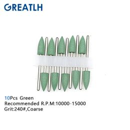 10pcs Dental Silicone Rubber Polishers Burs Teeth Whitening Tool Dental Materials Silicone Tool