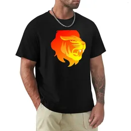 Men's Polos Lion T-Shirt Cute Tops Vintage Clothes Fitted T Shirts For Men Hippie Blanks Cotton