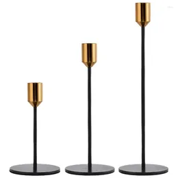 Candle Holders Holder Candlestick Set Of 3 Modern Decor Stands For Taper Candles Fits 3/4 Inch Thick