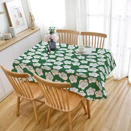 Table Cloth Floral Garden Cotton Linen Art American Decorative Tablecloth Small Fresh Ins Wind