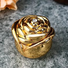 Rose Urn For Pet Memorial Zinc Alloy Cremation Openable Ashes Holder Small Animals Mouse Rabbits Fish Funeral Casket Jewellery Box 240521