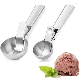 Baking Moulds Multifunctional Ice Cream Scoops Stainless Steel Dual-Purpose Scoop Fruit Watermelon Spoon Ball Household Tools