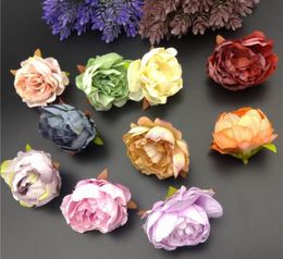 Imitation flower heads accessories garland decoration fake flower bud WEDDING SILK FLOWER DIY headwear cloth material L5941168650