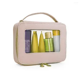 Storage Bags Lightweight Cosmetic Bag Dust-proof Organization Handle Design Simple Access