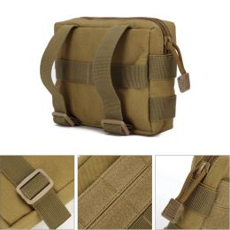 Bolsa de cintura tática militar acampamento ao ar livre EDC Tool Pouch Carteira Fanny Backpack Bolsa de telefone Nylon Molle Caçando cinto Bolso