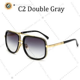 mens double bridge Driving mirror designer sunglasses Polygons Metal womens sun glasses casual style PC full framed sun glasses DT1828 203 with box