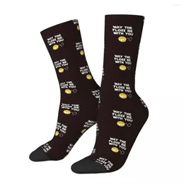 Men's Socks Funny May The Floss Be With You Dentist Gift Sweat Absorbing Stockings All Season Long For Unisex Christmas Gifts