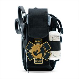 Multi-function Bags Rhino Rescue Military Ifak Pouch EDC a Gunsite Combat First Aid Trauma Tactical Kit Bag Ifak Designed To Treat Gun Mbfc