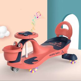 Baby twisting can push scooter children's car flash wheel with music outdoor toy baby gift L240525