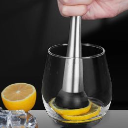 Stainless Steel Wine Mixing Stick Cocktail Muddler Shaker with Crushing Hammer DIY Drink Fruit Muddler Crushed Ice Barware Tools