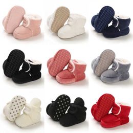 First Walkers Newborn baby socks and shoes boys and girls celebrity toddlers first walking boots cotton comfortable soft non slip warm baby crib shoes d240525