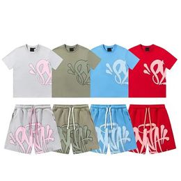 Designer Mens Tracksuit Syna's Syna World Tshirts Set maglietta a due pezzi Stampato a maglietta corta Y2K Tees Syna World Tshirt grafico e maglietta Shorts Jogger