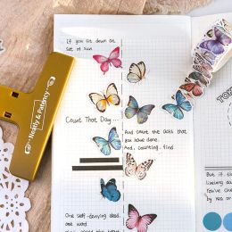 Card Lover 100 Pcs Autumn Song Series Vintage Journal Sticker Scrapbook Washi Paper Butterfly Stickers