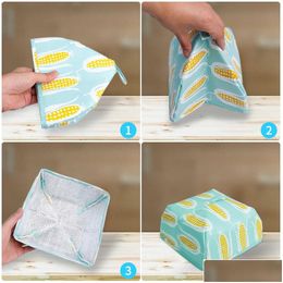 Kitchen Storage Organisation New Portable Food Dust Er Foldable Insated Thermal Aluminium Foil Tent Wrap For Gadgets Cooking Tools Drop Dhsko