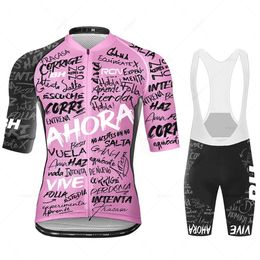 2023 Rcn Mens Cycling Clothing Summer Bicycles Jersey Sets Mountain Bike Bib Shorts Motocross Triathlon Maillot Shirts Ciclismo 240523