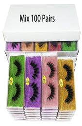 Mink Eyelashes Whole 3050100 Pairs 3D Mink Lashes Natural False Eyelashes Pack Vendors Makeup Fake Eyelashes Bulk Items2739637