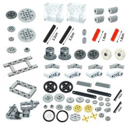 Technical Bricks Accessories Bulk Multiple Sizes Gear Cross Axles Pin Set Frame Compatible Building Blocks Educational Leduo Toy