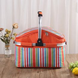 Camping Bag Ice Lunch Storage Box Food Large Capacity Portable Outdoor Hiking Fridge Cooler Thermal Picnic Pack Trips Supplies 240516