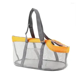 Dog Carrier ID Pet Bag Purse Cat Handbag Breathable Mesh Design For Small And Lightweight Panoramic