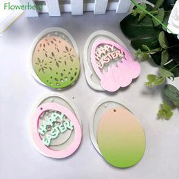 Baking Moulds Easter Egg Fondant Cake Decoration Liquid Silicone Mould Chocolate Tools Decorating Resin Mould