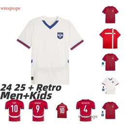 2024 2025 Serbia Soccer Jerseys MILIVOJEVIC MITROVIC TADIC JOVIC KOLAROV Kostic Vlahovic SERGEL MATIC national team football Shirt 2010 IVANOVIC VIDIC Uniform
