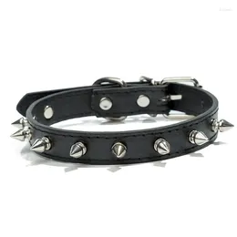 Dog Tag Harp Spiked Studded Leather Collars Pu For Small Medium Large Dogs Pet Collar Rivets Anti-Bite Products Neck Strap