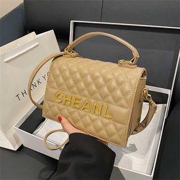 20% OFF Designer bag Lingge Embroidered Thread for Womens Fashionable Single Small Square with Western Style Handheld Bag
